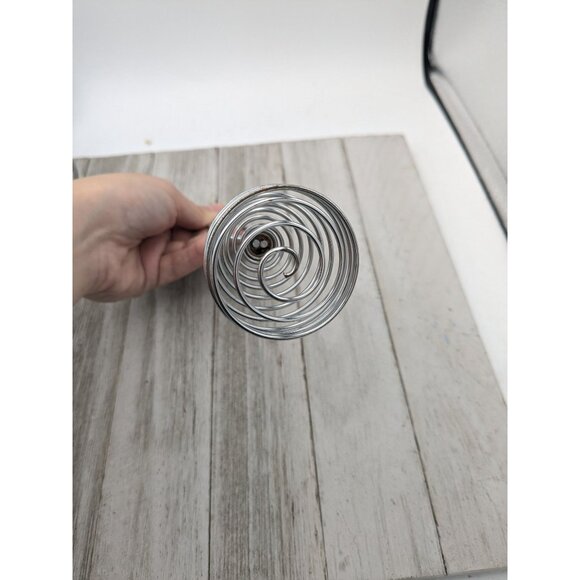 Vintage French #2 Spring Coil Whisk Wisk Wire Beater Mixer Metal 7" - Picture 7 of 7